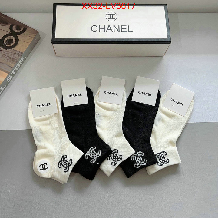 Sock-Chanel luxury 7 star replica ID: LV3617 $: 32USD