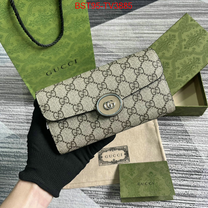 Gucci Bags(TOP)-Wallet- designer high replica ID: TV3885 $: 95USD,