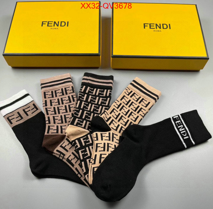 Sock-Fendi high quality aaaaa replica ID: QV3678 $: 32USD