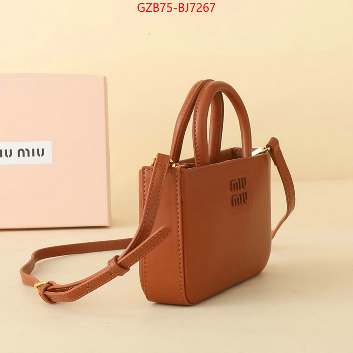 Miu Miu Bags(4A)-Handbag- perfect ID: BJ7267 $: 75USD,