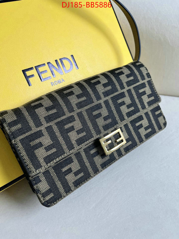 Fendi Bags(TOP)-Baguette 7 star replica ID: BB5886 $: 185USD,