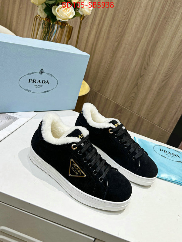 Women Shoes-Prada 2024 replica wholesale cheap sales online ID: SB5938 $: 105USD