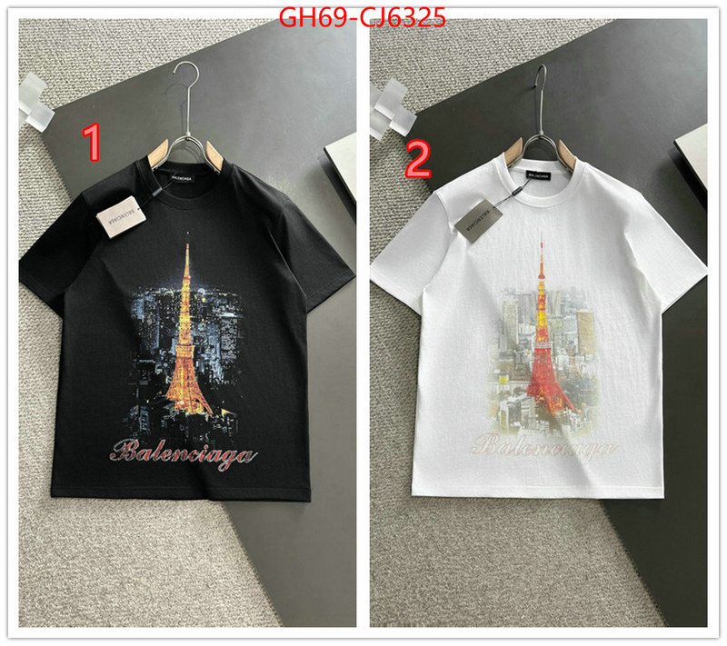 Clothing-Balenciaga wholesale designer shop ID: CJ6325 $: 69USD