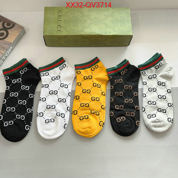 Sock-Gucci where can i buy the best quality ID: QV3714 $: 32USD