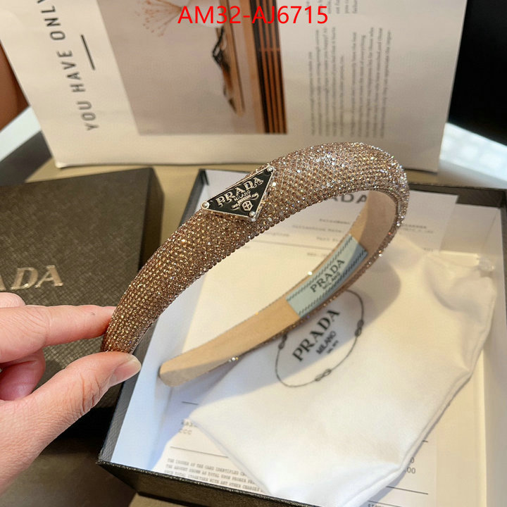 Hair band-Prada mirror copy luxury ID: AJ6715 $: 32USD