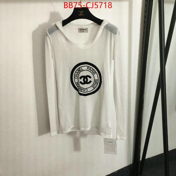 Clothing-Chanel where to buy ID: CJ5718 $: 75USD