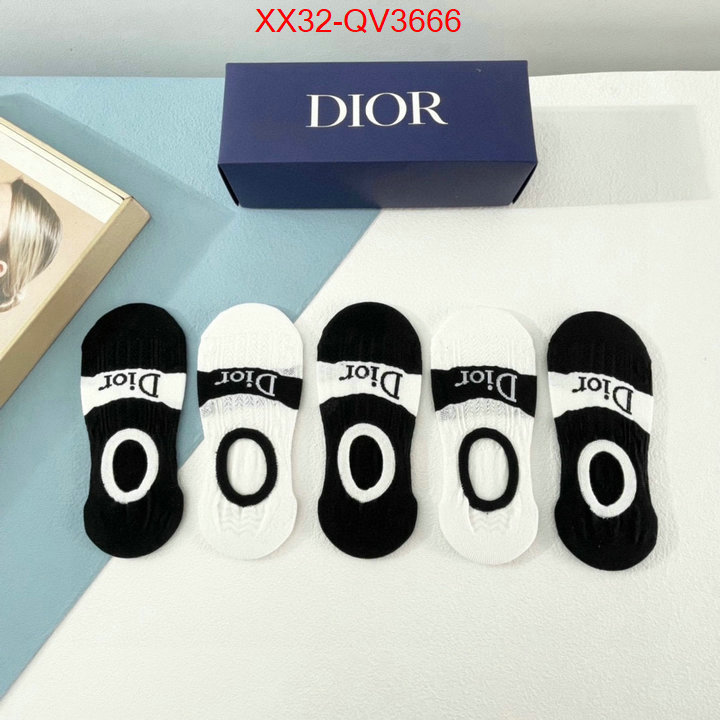 Sock-Dior 1:1 clone ID: QV3666 $: 32USD