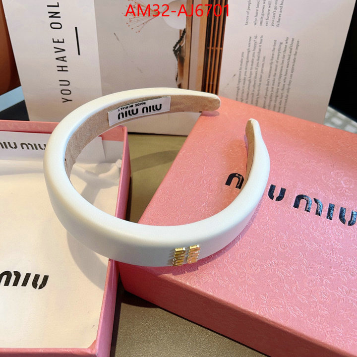 Hair band-MIU MIU wholesale designer shop ID: AJ6701 $: 32USD