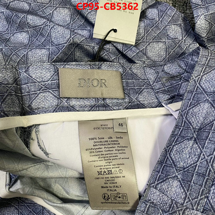 Clothing-Dior buy high quality cheap hot replica ID: CB5362 $: 95USD