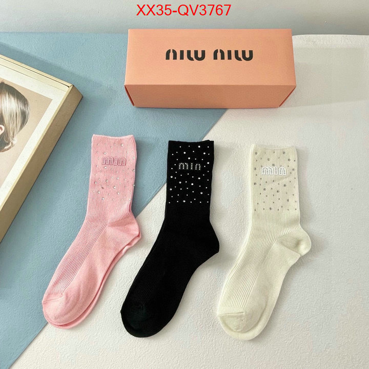 Sock-Miu Miu cheap online best designer ID: QV3767 $: 35USD