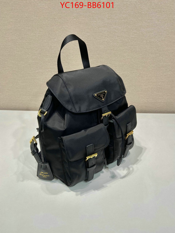 Prada Bags(TOP)-Backpack- knockoff ID: BB6101 $: 169USD,