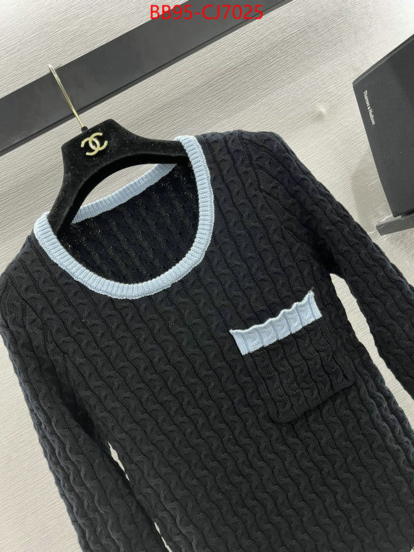 Clothing-Chanel the quality replica ID: CJ7025 $: 95USD