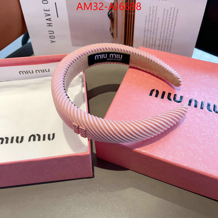 Hair band-MIU MIU 2024 aaaaa replica 1st copy ID: AJ6698 $: 32USD