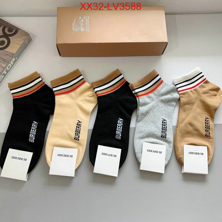 Sock-Burberry mirror quality ID: LV3588 $: 32USD