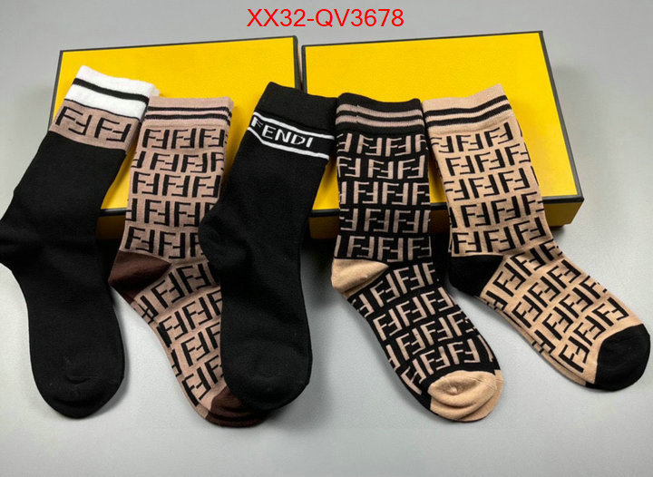 Sock-Fendi high quality aaaaa replica ID: QV3678 $: 32USD