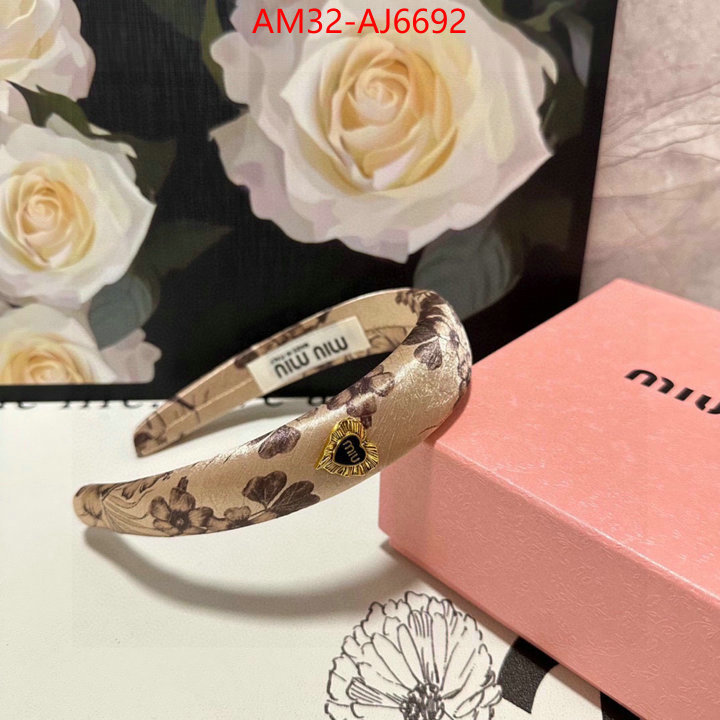 Hair band-MIU MIU replica designer ID: AJ6692 $: 32USD