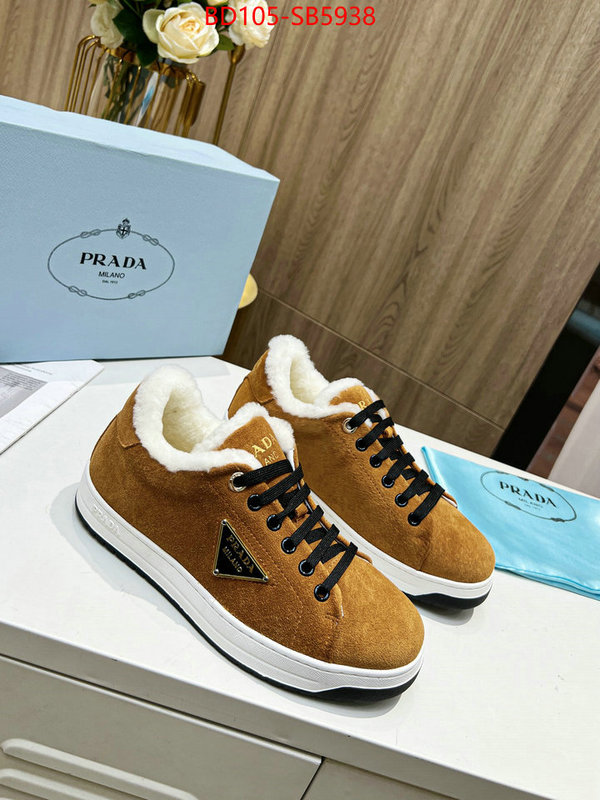 Women Shoes-Prada 2024 replica wholesale cheap sales online ID: SB5938 $: 105USD