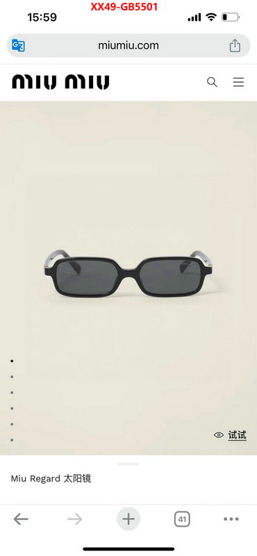 Glasses-Miu Miu fake aaaaa ID: GB5501 $: 49USD