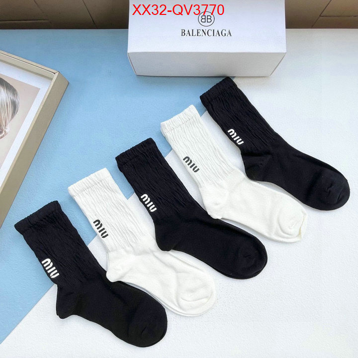 Sock-Miu Miu where to buy fakes ID: QV3770 $: 32USD