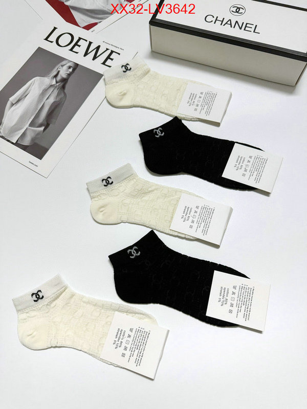 Sock-Chanel where can i buy the best quality ID: LV3642 $: 32USD