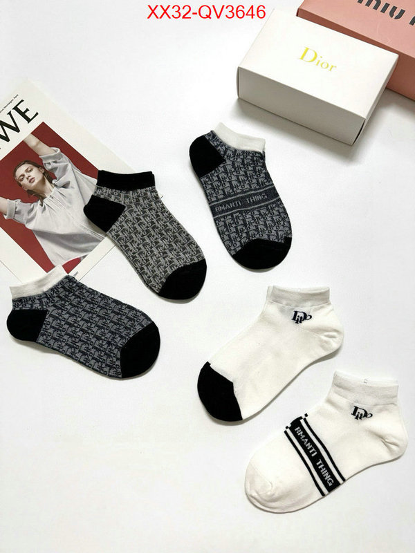 Sock-Dior aaaaa+ replica designer ID: QV3646 $: 32USD