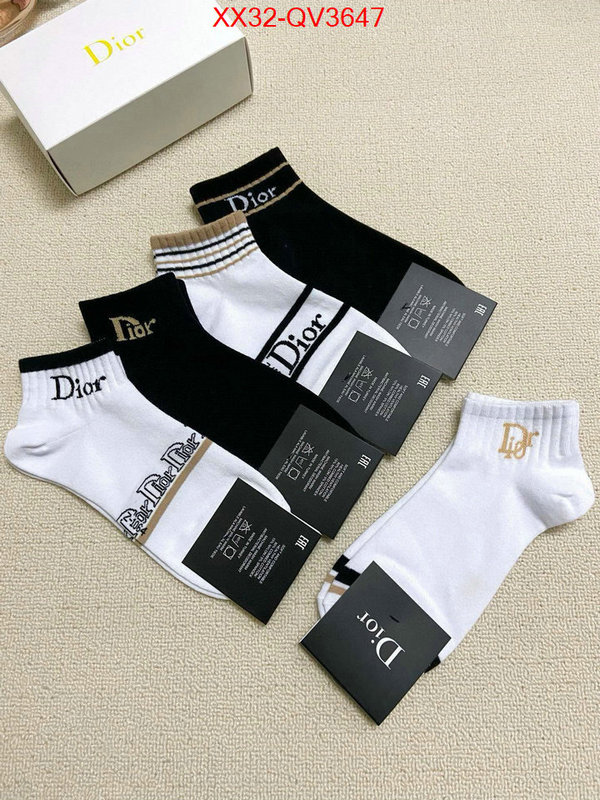 Sock-Dior top quality ID: QV3647 $: 32USD