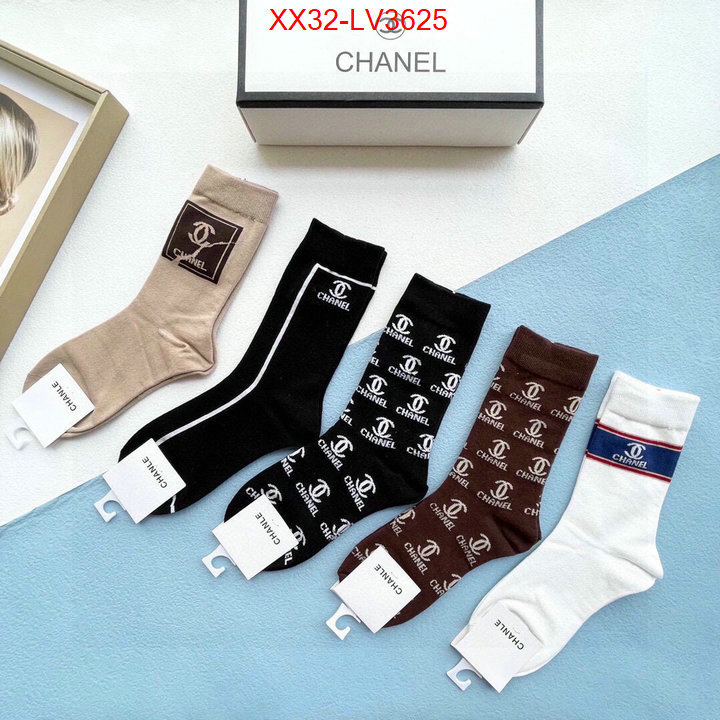 Sock-Chanel from china 2024 ID: LV3625 $: 32USD