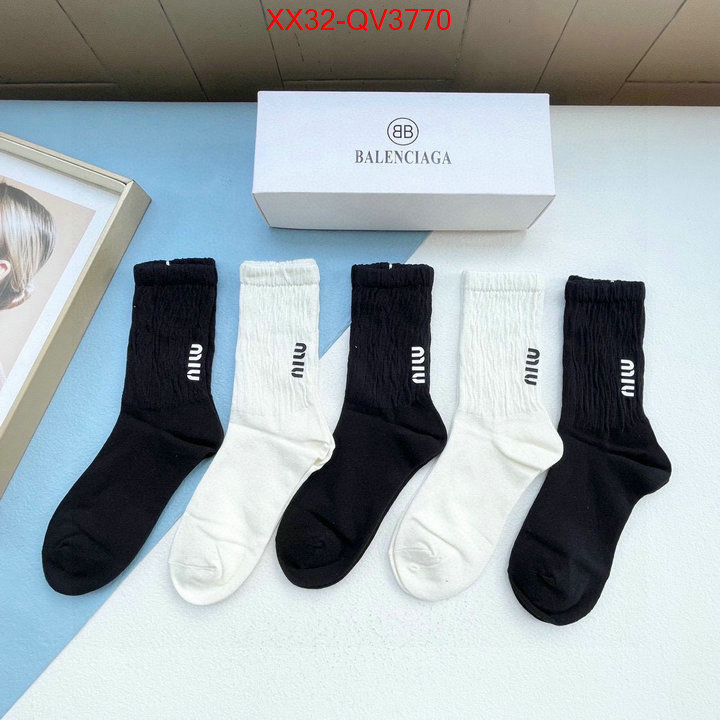 Sock-Miu Miu where to buy fakes ID: QV3770 $: 32USD