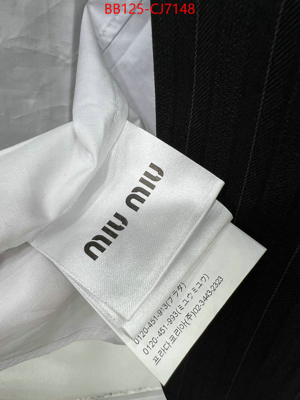 Clothing-MIU MIU sell high quality ID: CJ7148 $: 125USD