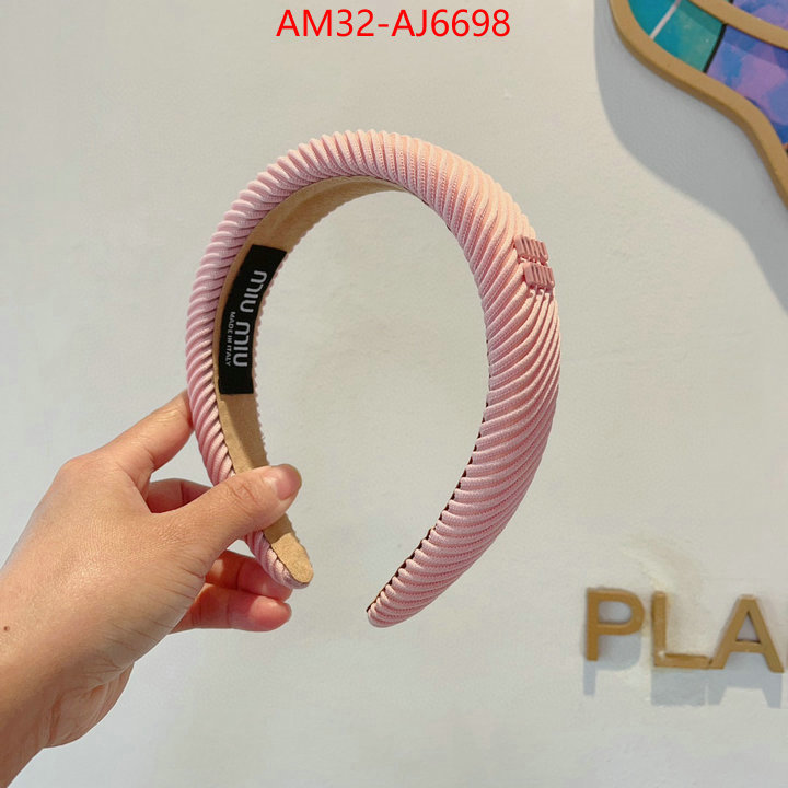 Hair band-MIU MIU 2024 aaaaa replica 1st copy ID: AJ6698 $: 32USD