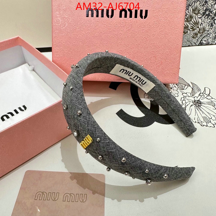 Hair band-MIU MIU we provide top cheap aaaaa ID: AJ6704 $: 32USD