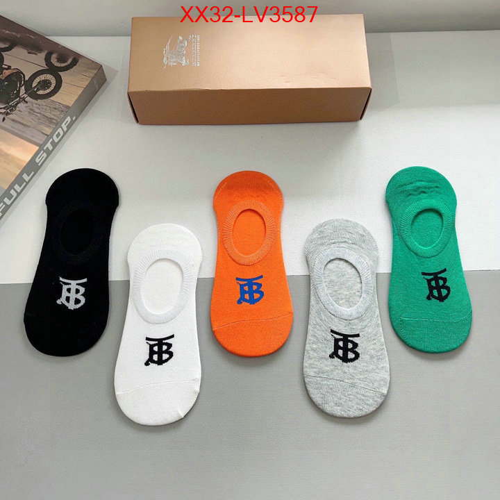 Sock-Burberry best fake ID: LV3587 $: 32USD