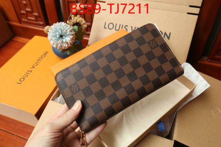 LV Bags(TOP)-Wallet aaaaa+ class replica ID: TJ7211 $: 89USD,