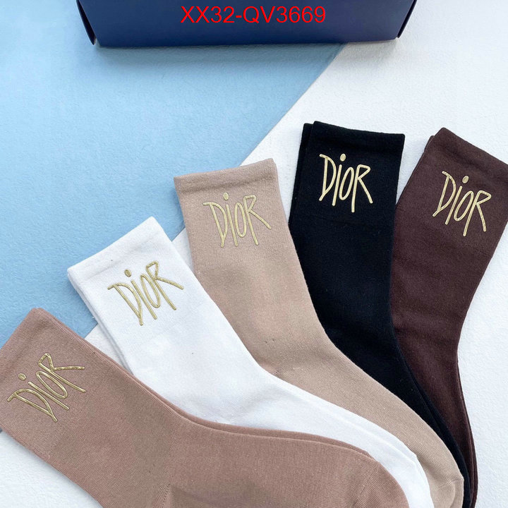 Sock-Dior fashion replica ID: QV3669 $: 32USD