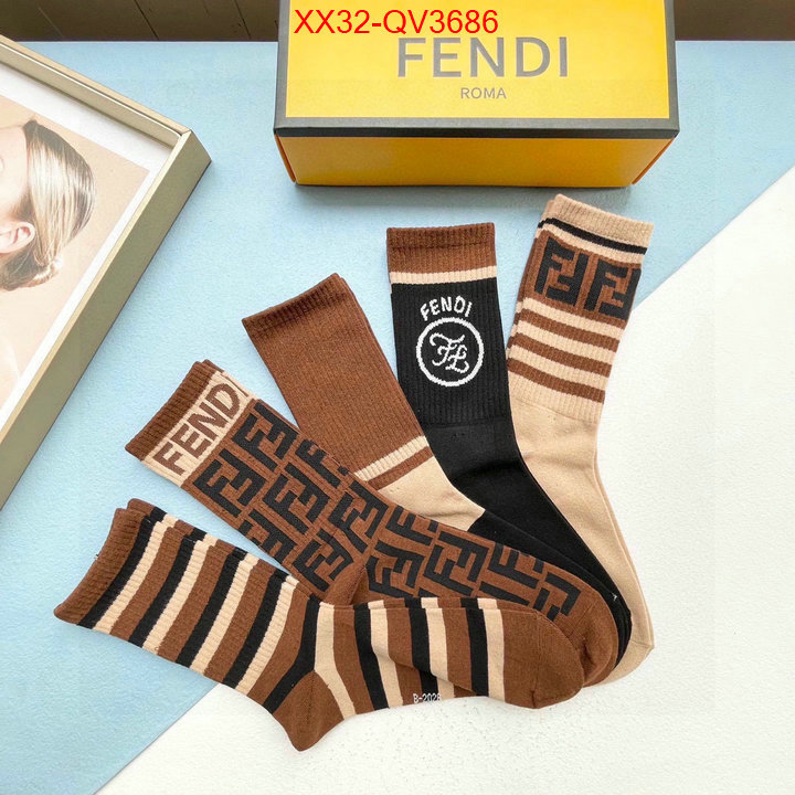 Sock-Fendi is it ok to buy replica ID: QV3686 $: 32USD