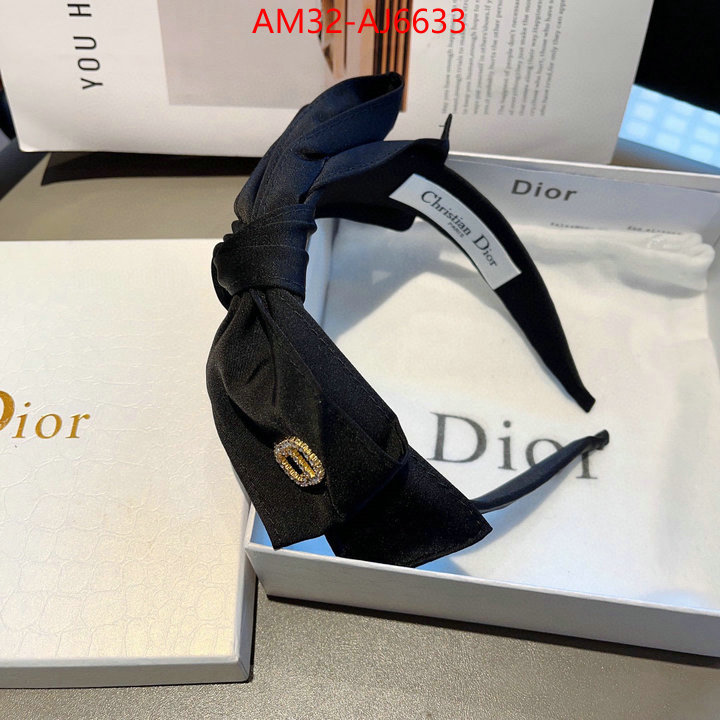 Hair band-Dior designer fake ID: AJ6633 $: 32USD