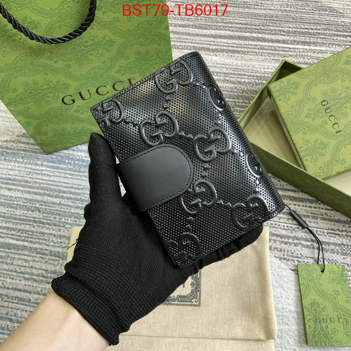 Gucci Bags(TOP)-Wallet- designer fashion replica ID: TB6017 $: 79USD,