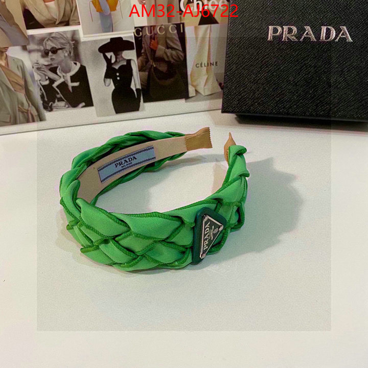 Hair band-Prada replcia cheap ID: AJ6722 $: 32USD