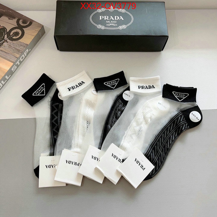 Sock-Prada fashion designer ID: QV3779 $: 32USD