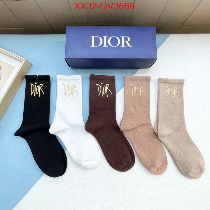 Sock-Dior fashion replica ID: QV3669 $: 32USD