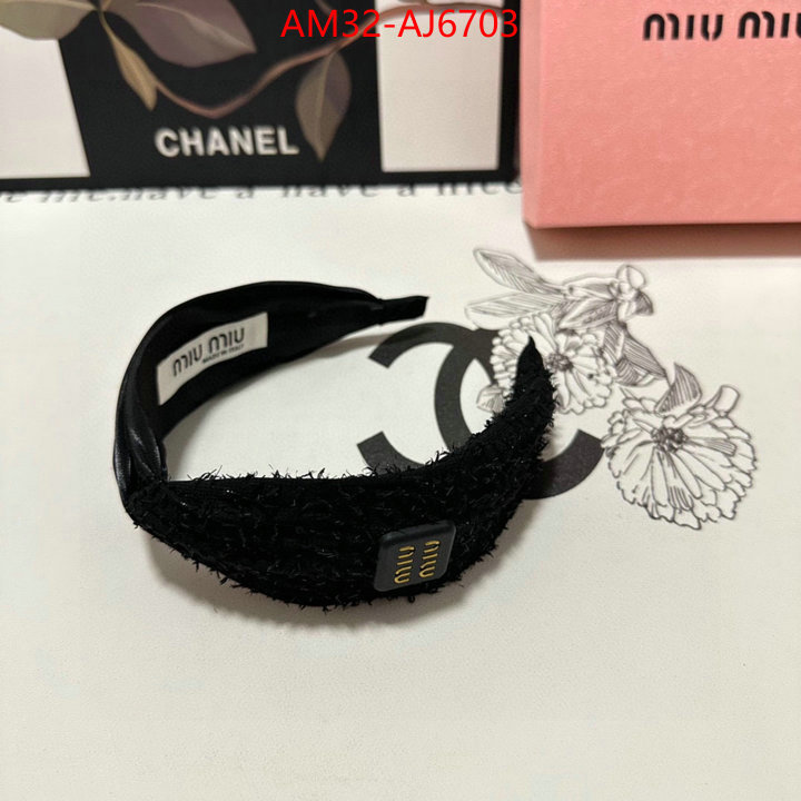 Hair band-MIU MIU how to start selling replica ID: AJ6703 $: 32USD