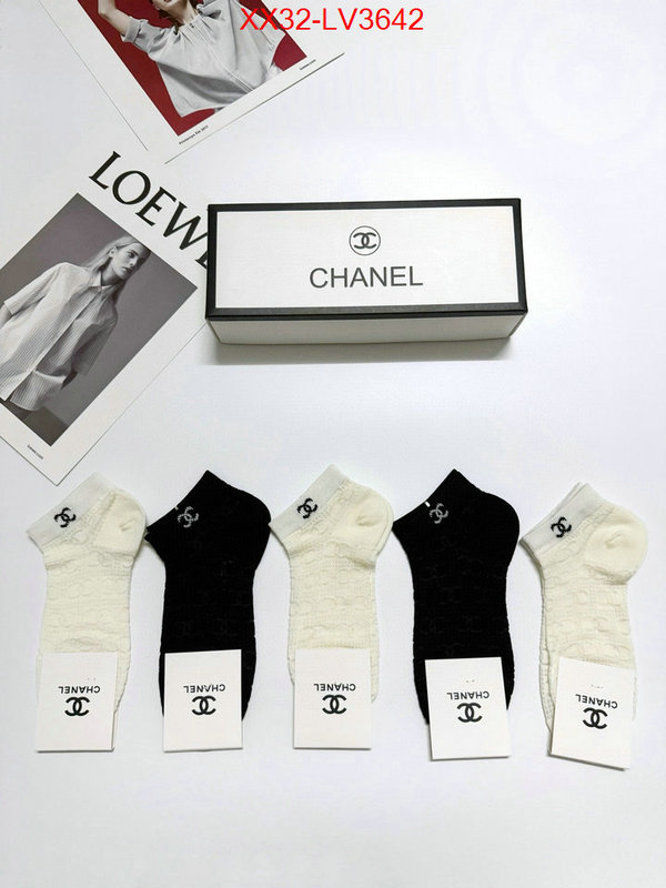 Sock-Chanel where can i buy the best quality ID: LV3642 $: 32USD