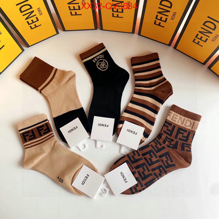 Sock-Fendi shop now ID: QV3684 $: 32USD