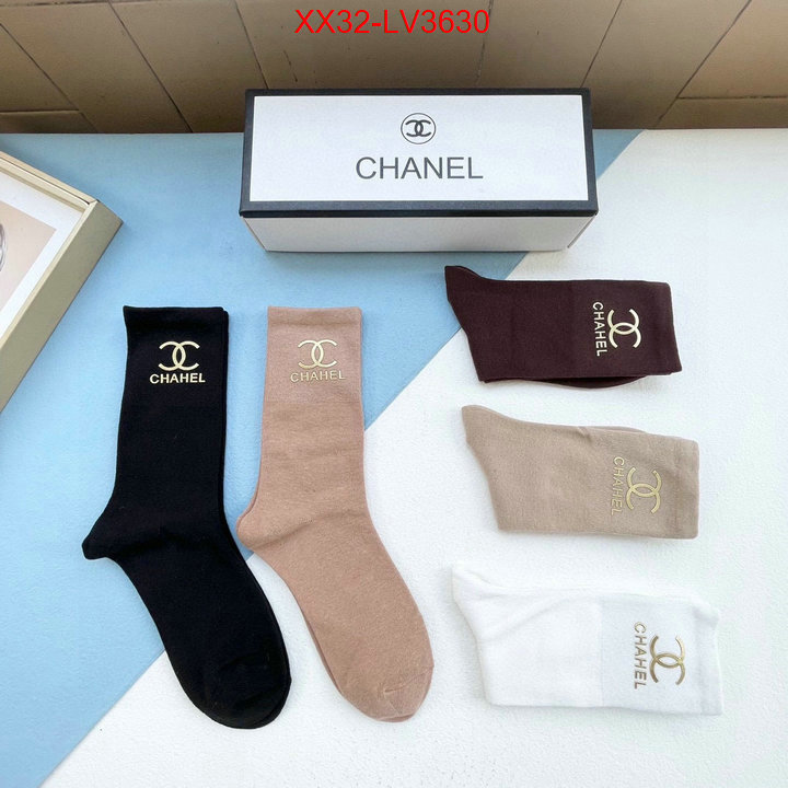 Sock-Chanel wholesale replica shop ID: LV3630 $: 32USD