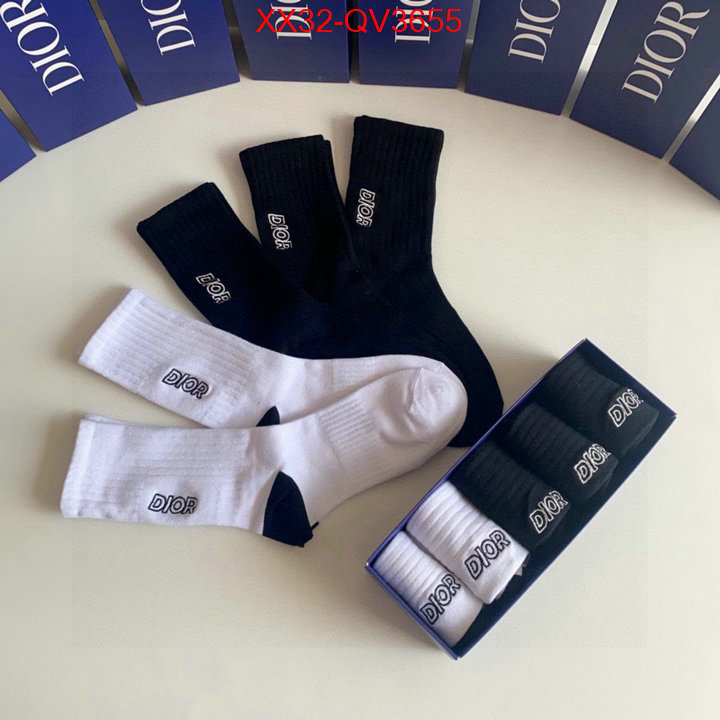 Sock-Dior designer fashion replica ID: QV3655 $: 32USD