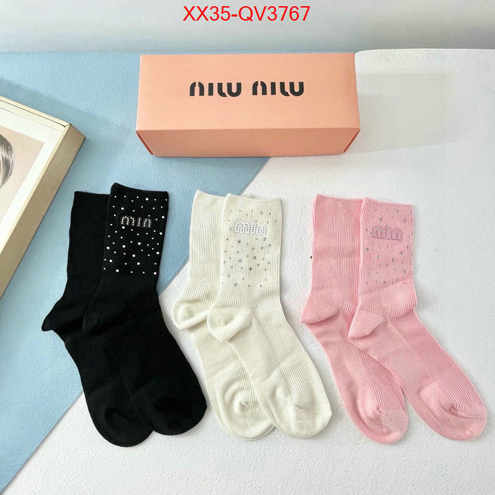 Sock-Miu Miu cheap online best designer ID: QV3767 $: 35USD