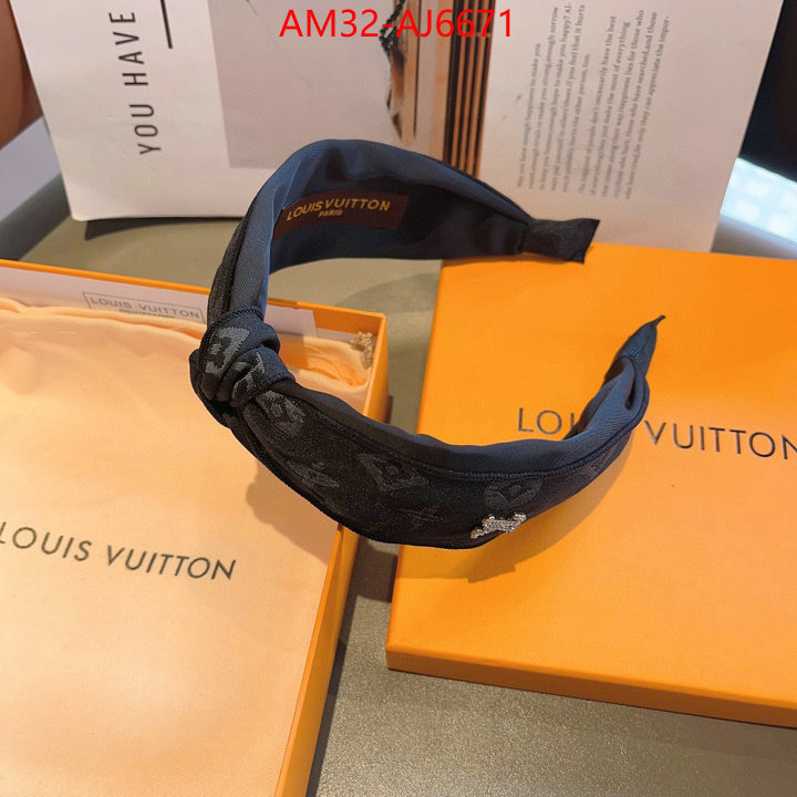 Hair band-LV fake cheap best online ID: AJ6671 $: 32USD