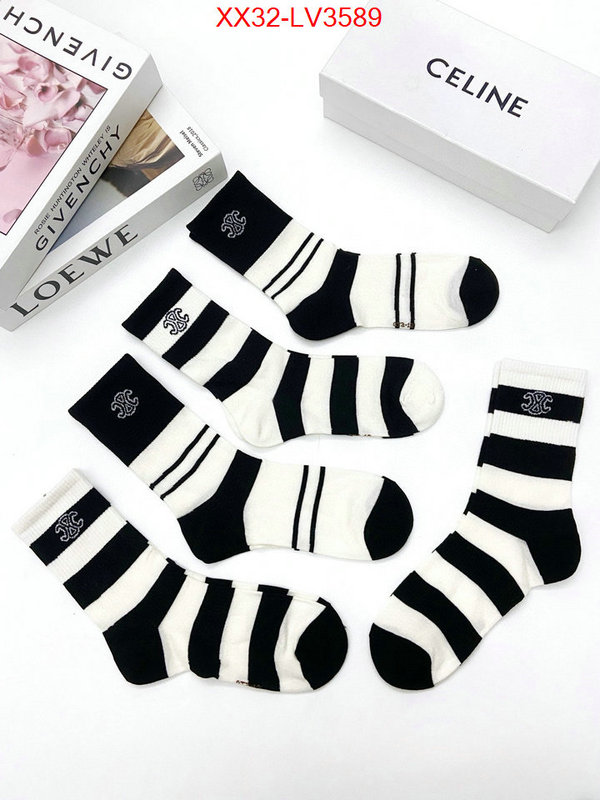 Sock-CELINE top perfect fake ID: LV3589 $: 32USD