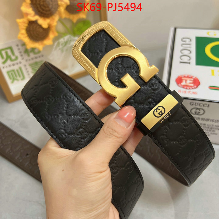 Belts-Gucci top fake designer ID: PJ5494 $: 69USD