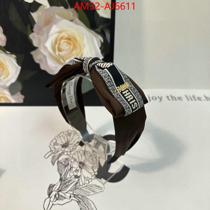 Hair band-Dior knockoff highest quality ID: AJ6611 $: 32USD